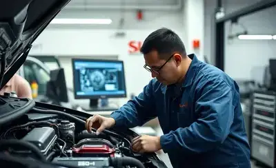 整備士による修理作業